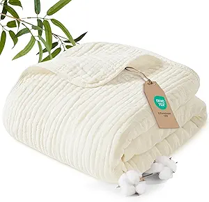 PHF Cooling Muslin Blanket Twin Size 60"x80"