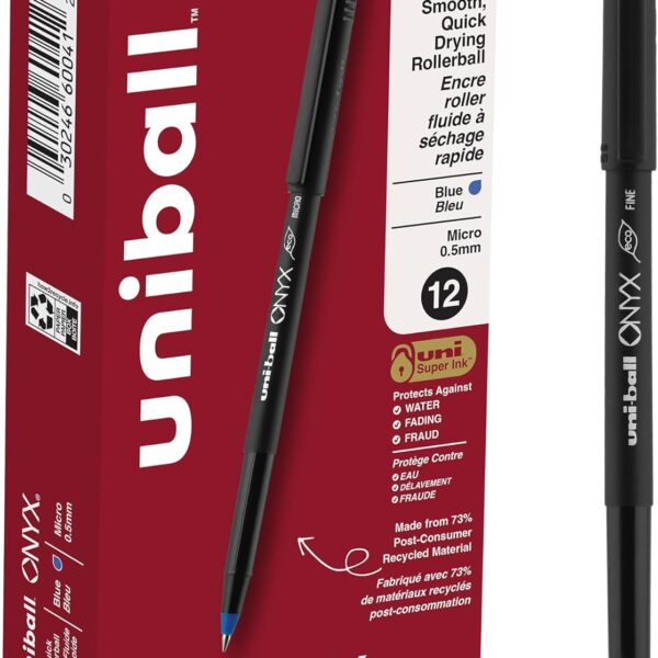 Black Barrel, Blue Ink, Pack Of 12 $6.26 on Amazon
