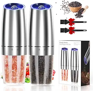 Gravity Electric Salt and Pepper Grinder Set