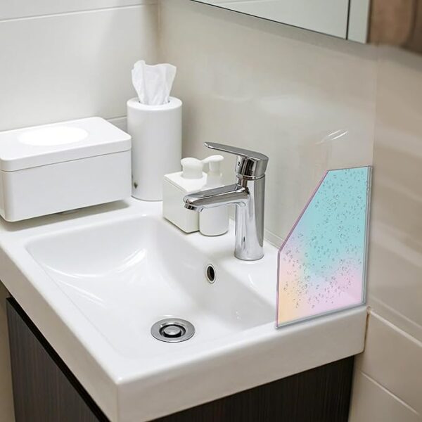Shower Splash Guards for Bathrooms, 2 Pack, 8.3" x 7.1"