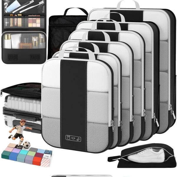 10 Set Compression Packing Cubes for Travel Essentials