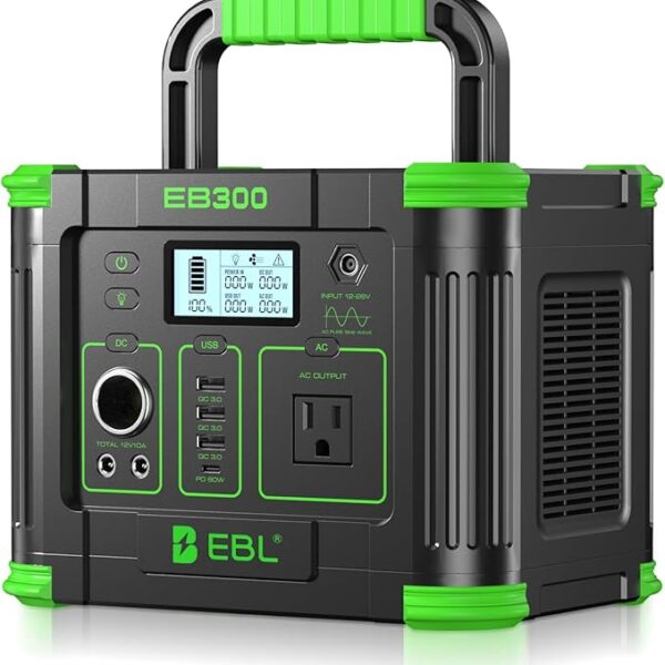 EBL Portable Power Station, 330W 288.6Wh Solar Generator