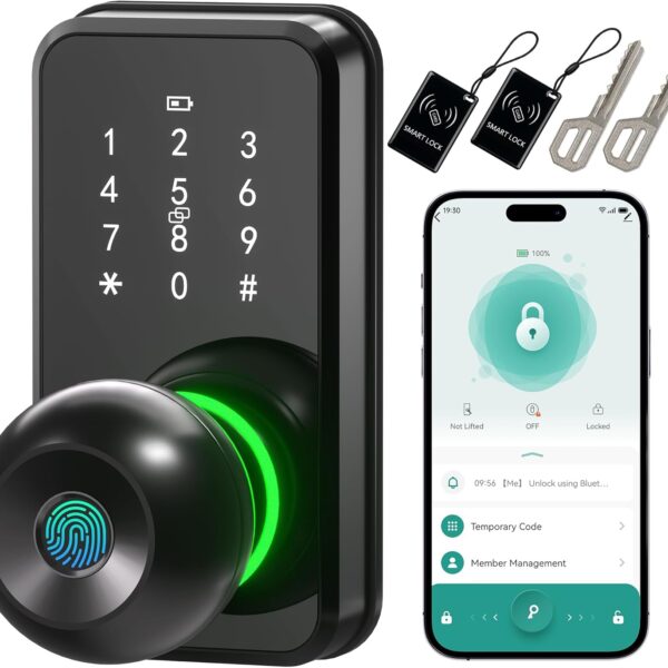 Smart Door Lock with Knob