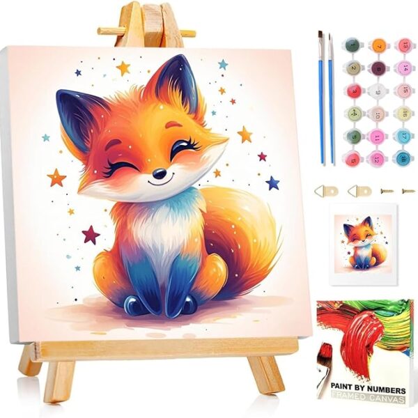 Paint by Numbers Kit for Kids with Frame