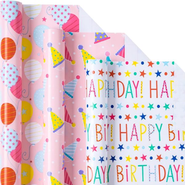 Birthday Wrapping Paper Roll - Mini Roll