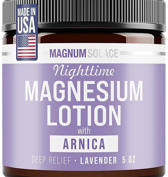 Magnum Solace Nighttime Magnesium Lotion with Arnica