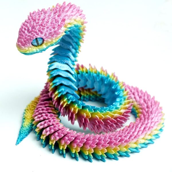 3D Printed Animal Snake Fidget Toy