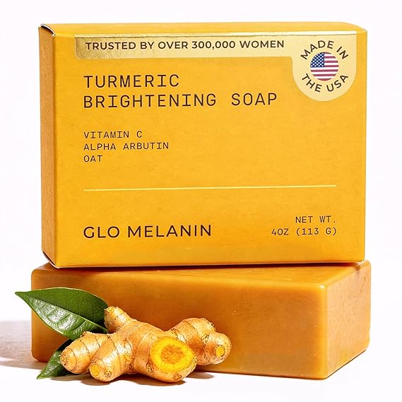 Glo Melanin Organic Turmeric Soap for Dark Spots