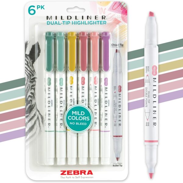 Zebra Pen Mildliner Dual-Tip Highlighter Marker Set