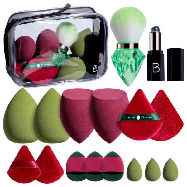 BS-MALL 14 Pcs Portable Makeup Sponge Set