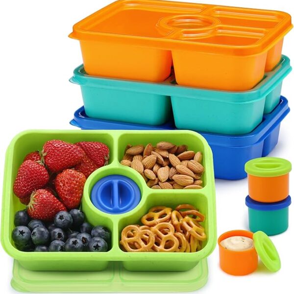 Bento Snack Box Containers, Meal Prep Container Reusable for Kids