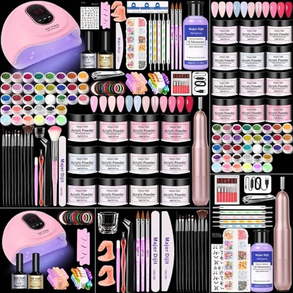 Acrylic Nail Kit with Drill Set for Beginners