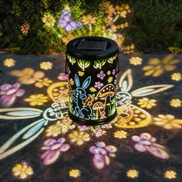 Solar Lanterns Outdoor Waterproof Mushroom & Rabbit Garden Decor