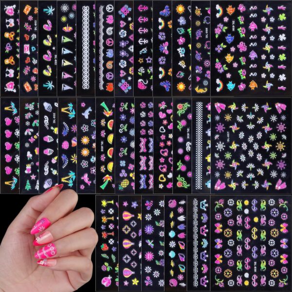 FANDAMEI Nail Stickers for Girls
