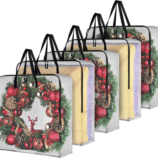 Handy Laundry 5-Pack Wreath Storage Bag