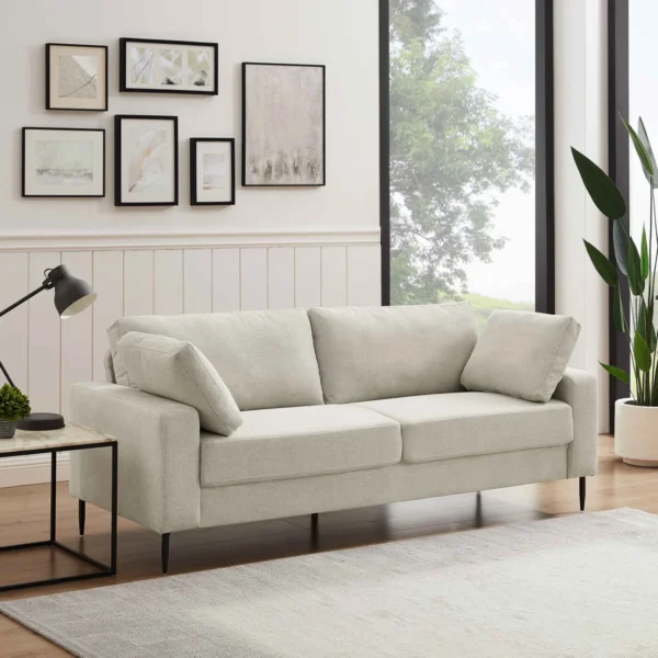 40% off Square Arms Sofa with Metal Legs and Button Tufting