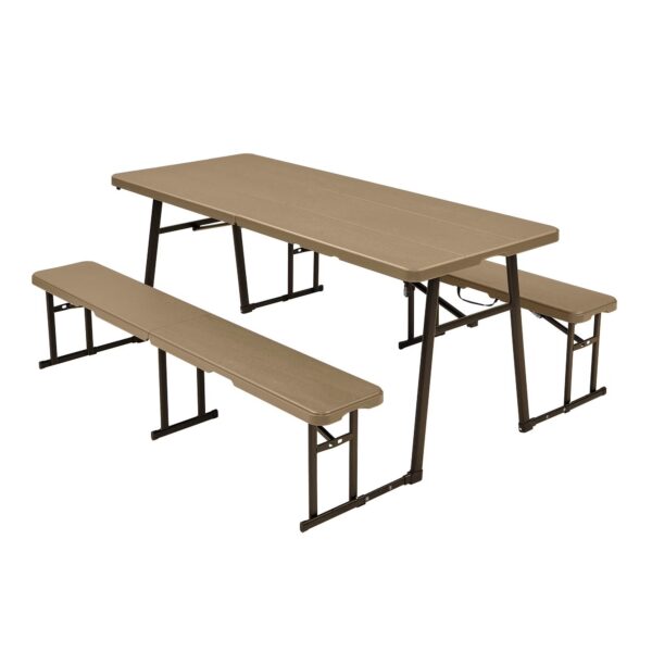 3-Piece Picnic Table Set, 6 Foot Rollback Walmart