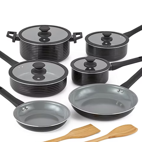 Cooks Wave Ceramic 12-pc. Non-Stick Cookware Set ONLY $99