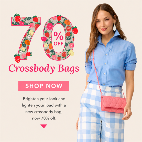Vera Bradley 70% off crossbody bags