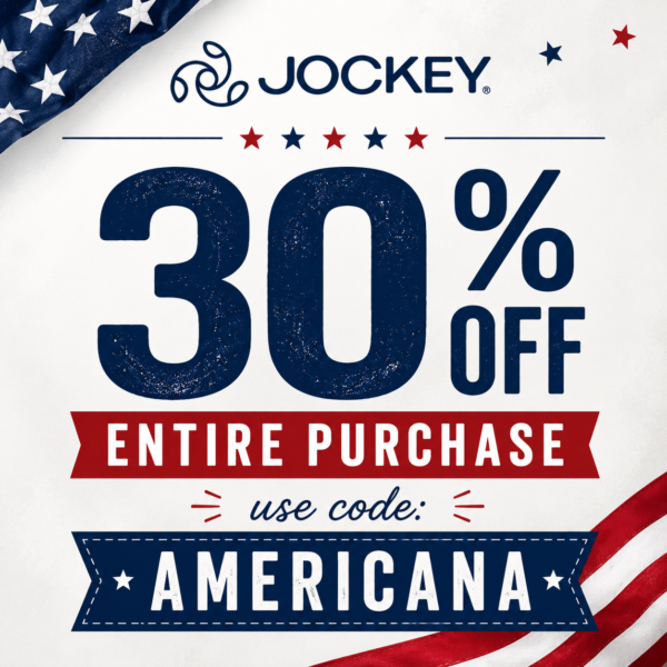 Jockey Save 30% OFF your entire purchase with code: 𝐀𝐌𝐄𝐑𝐈𝐂𝐀𝐍𝐀