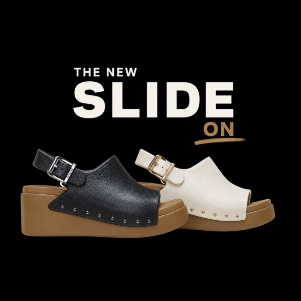 CROCS SLIDE Dylan Studded Platform Slide