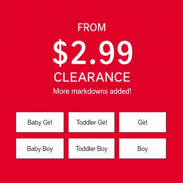 Carter's Super Clearance from $2.99