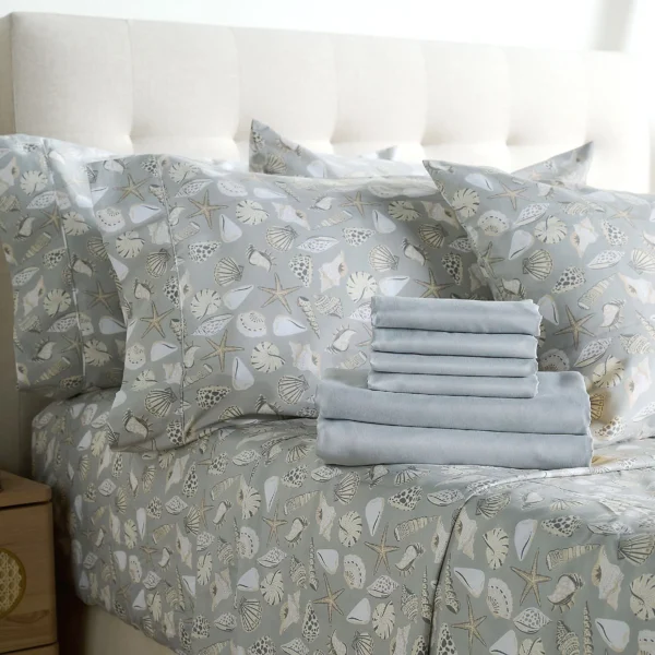 Home Reflections 2pk Double Brushed Sheet Sets with Extra Cases