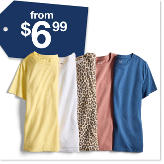 JCPenney's T-Shirt Tops $6.99
