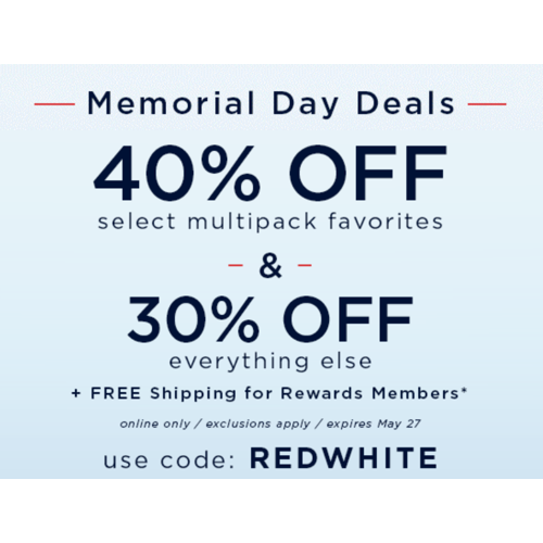 Jockey Super Deals with code REDWHITE