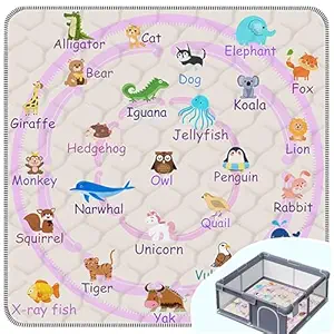 Baby Play Mat,Thick Soft 50" X 50" Playpen mat