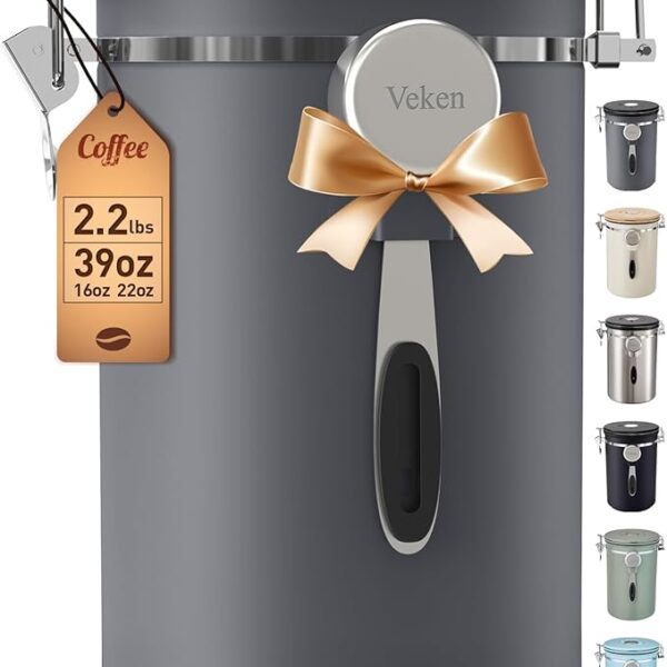 Veken Coffee Canister, 39OZ Large