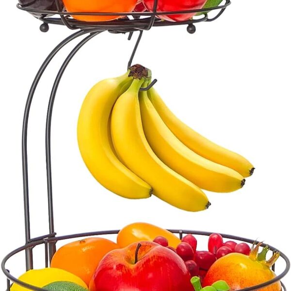 2-Tier Countertop Fruit Vegetables Basket