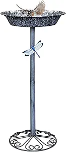 Outdoor Garden Bird Bath, 25.5 inch Height Bird Feeder