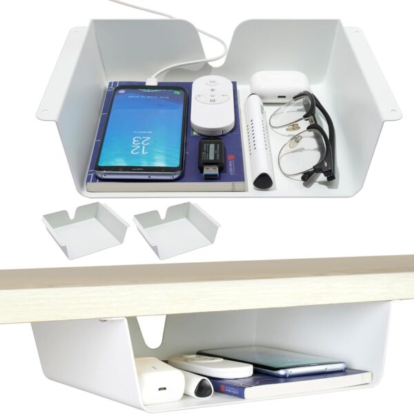 KHAMAL Under Desk Storage Shelf 2 Pack