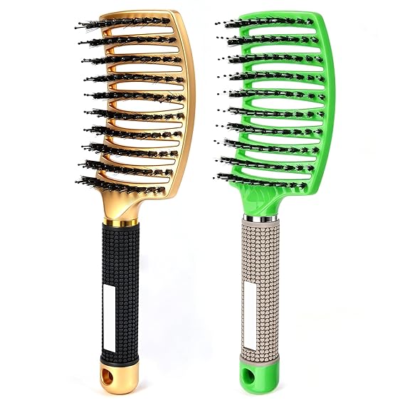 2PCS Hair Detangling Brush for Curly & Dry & Wet