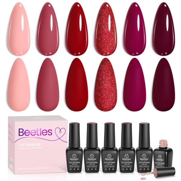 Beetles Red Gel Nail Polish