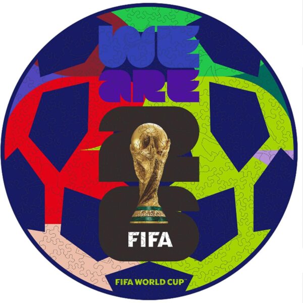 FIFA World Cup 2026 Edition Football 26PCS Wooden Pocket Puzzle