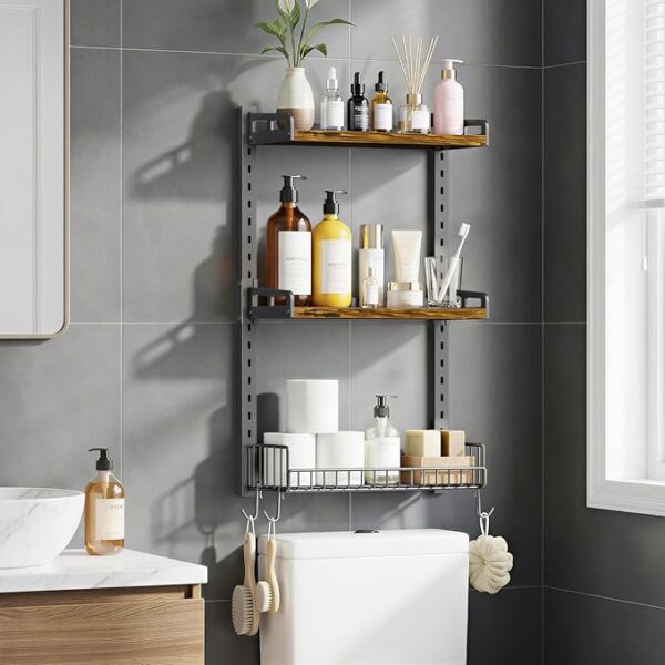 Kalrin 3 Tier Bathroom Shelves Over Toilet