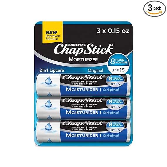 ChapStick Moisturizer Original Lip Balm Tubes