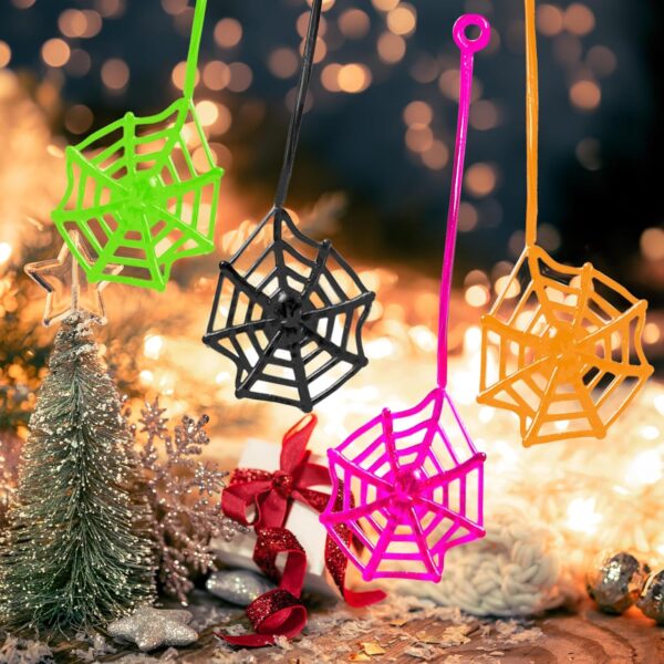 Glow Fever 24Pcs Sticky Spider Web Party Favors Pack