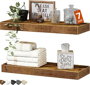 QEEIG Bathroom Floating Shelves for Wall - 15.7"
