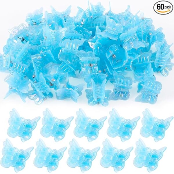 60pcs Mini Butterfly Claw Clips for Women