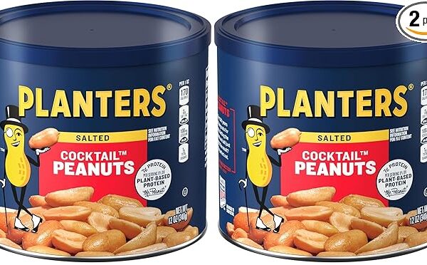 Planters Cocktail Peanuts (12 oz Jar) (Pack of 2)