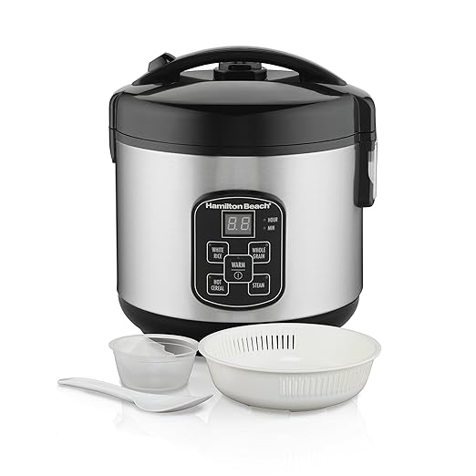 Hamilton Beach Digital Programmable Rice Cooker & Food Steamer