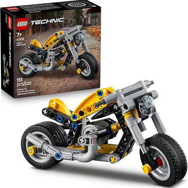 LEGO Technic Yellow Motorcycle Toy
