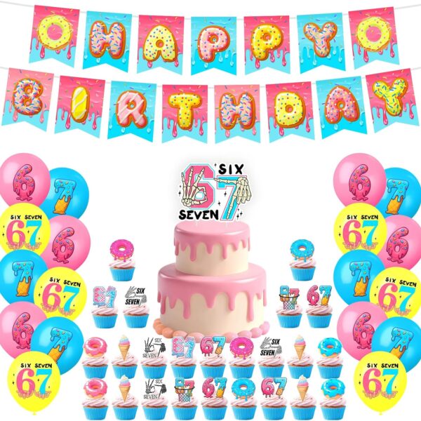 6 7 Birthday Decorations