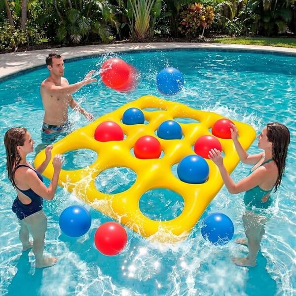Upgraded Pool Toys 12-Square Pool Tic Tac