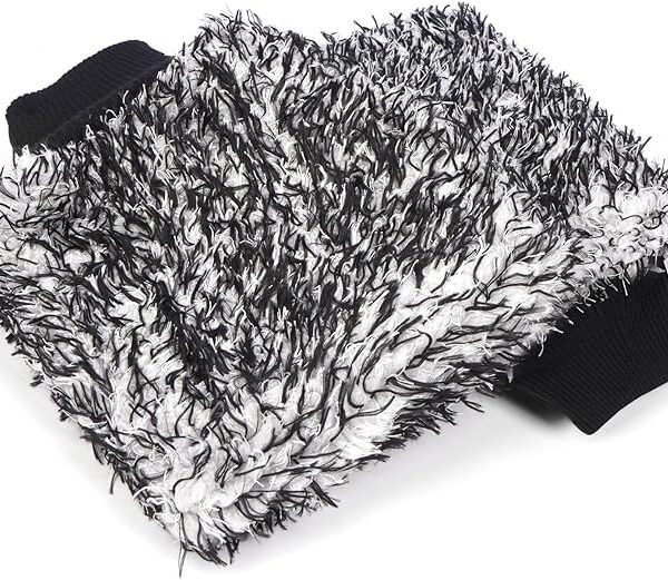 MIKKUPPA Microfiber Car Wash Mitt - Double-Sided