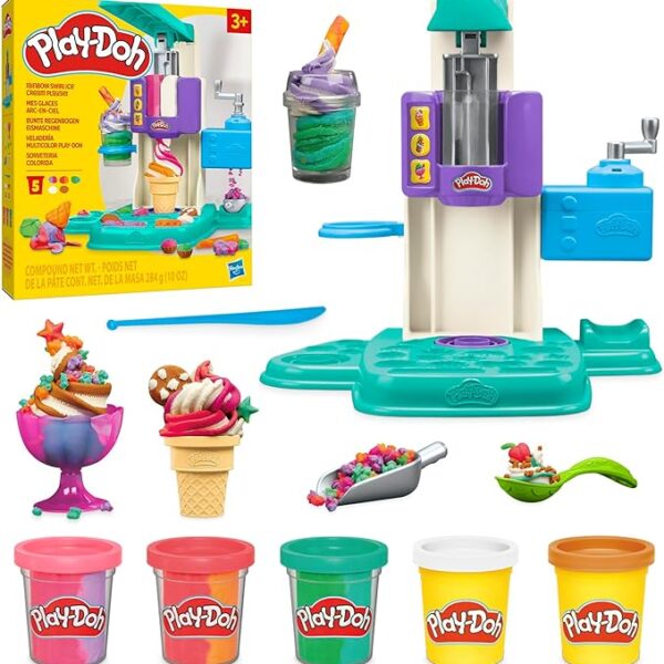 Play-Doh Rainbow Swirl Ice Cream Playset