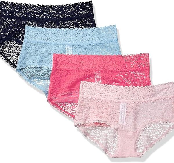 Amazon Essentials womens Comfortable Lace Stretch Hipster Underwear